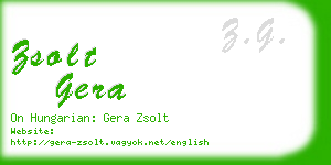 zsolt gera business card